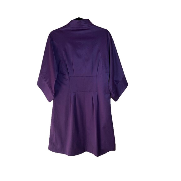 Vertigo Paris Size M Avant Garde Plum Purple Origami Pleated Womens Jacket Dress - Picture 4 of 6